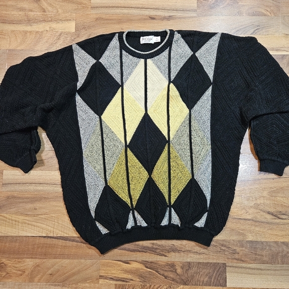 St. Croix Other - Vintage St. Croix Knits Men's Coogie-Style Geometric Sweater Cotton  XL